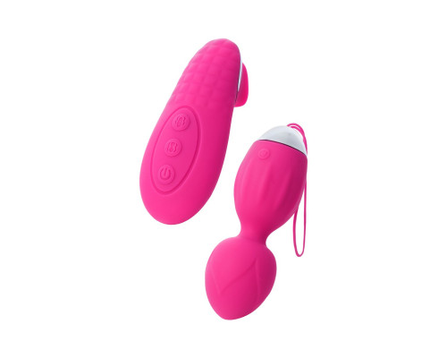 Розовые виброшарики TELLA с пультом-стимулятором