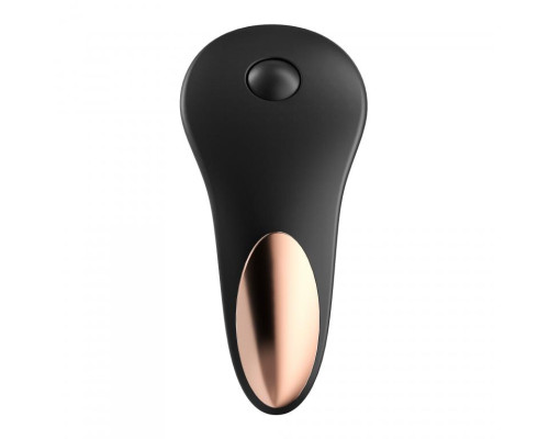 Чёрный вибромассажер в трусики Little Secret