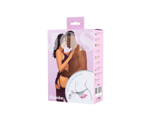 Розовый вибратор в трусики JOS Rumba с пультом ДУ