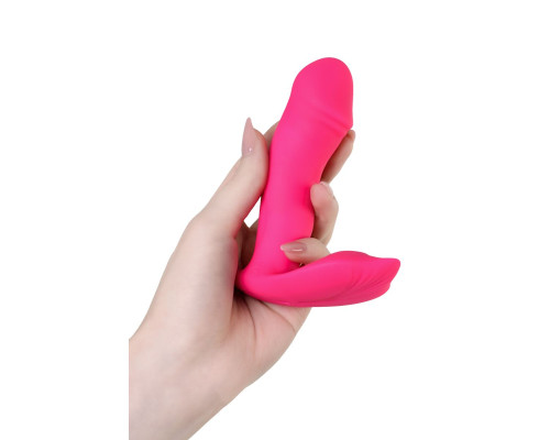 Розовый вибромассажер с голосовым управлением Tilly