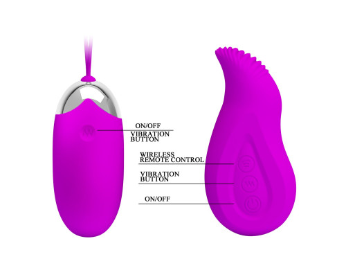 Виброяйцо Eden с вибрирующим пультом ДУ