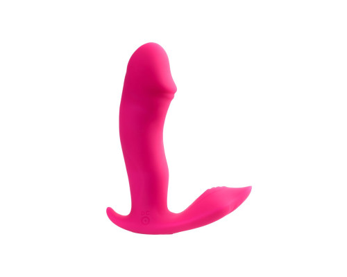 Розовый вибромассажер с голосовым управлением Tilly