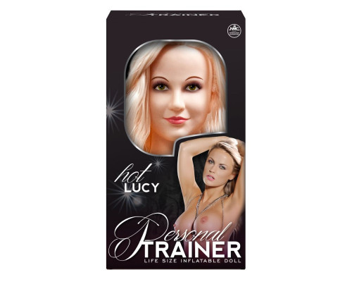 Надувная кукла с вибрацией и 2 любовными отверстиями Hot Lucy Lifesize Love Doll
