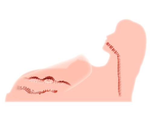 Реалистичный торс-девушка Hera 3 с тремя тугими отверстиями, вибрацией, ротацией и голосом