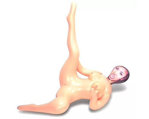 Надувная секс-кукла с задранной вверх ножкой