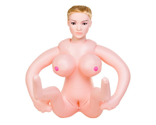 Надувная секс-кукла LILIANA с реалистичной головой и поднятыми ножками