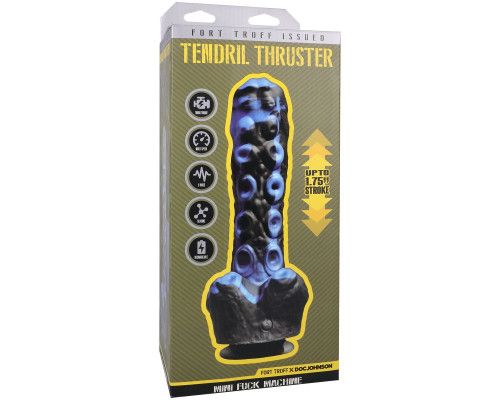 Черно-синяя мини-машина на присоске Tendril Thruster - 21,6 см.