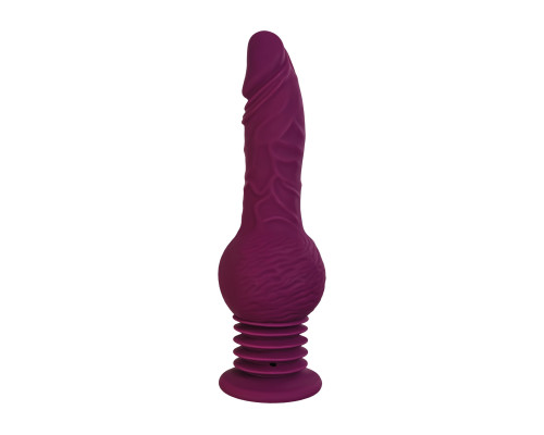 Фиолетовая мини-машина для секса Striker с пультом ДУ - 23,5 см.