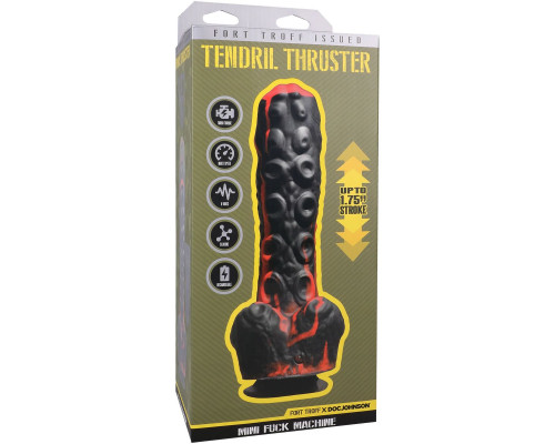Черно-красная мини-машина на присоске Tendril Thruster - 21,6 см.