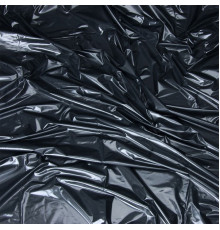 Черная виниловая ткань-простынь для эротических игр