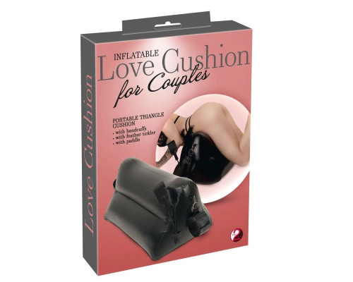 Надувная любовная подушка Portable Triangle Cushion с аксессуарами