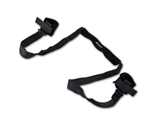 Черная поддержка с подкладкой для комфорта шеи с манжетами на лодыжки