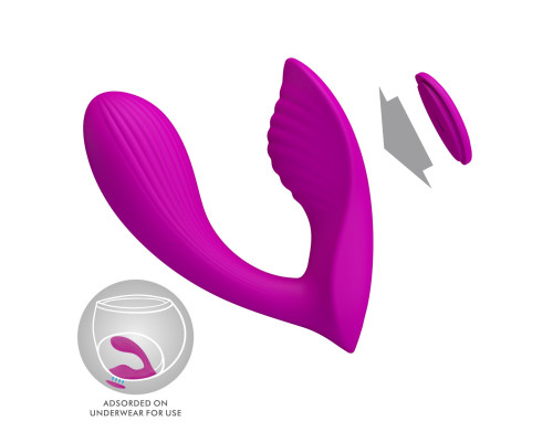 Лиловый вибратор в трусики Zico с пультом ДУ