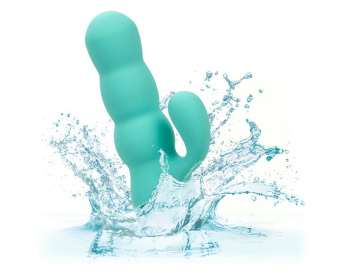 Мятный вибратор-кролик Del Mar Diva с поступательными движениями