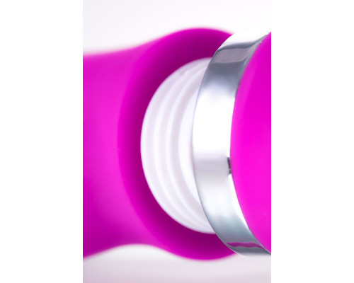 Лиловый вибратор с клиторальным стимулятором JOS JOLY - 19,6 см.