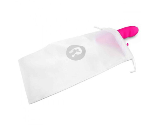 Розовый вибромассажер с клиторальной стимуляцией Clitoral Suction Rabbit - 24,5 см.