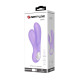 Сиреневый вибратор с клиторальным отростком Canrol - 17,1 см.