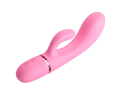 Розовый вибратор-кролик Marski - 18 см.