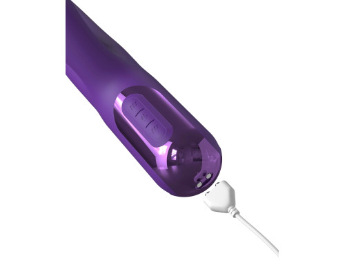 Фиолетовый вибратор-кролик Super Sonix Thruster - 22 см.