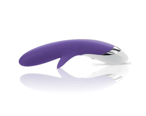 Фиолетовый вибратор Mystim Danny Divido - 27 см.