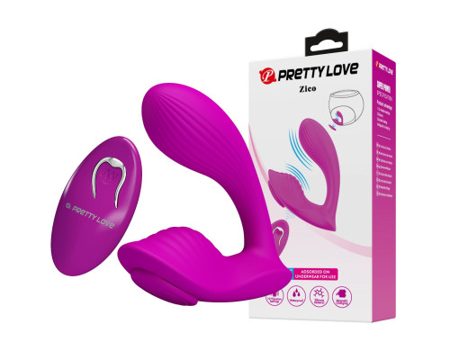 Лиловый вибратор в трусики Zico с пультом ДУ