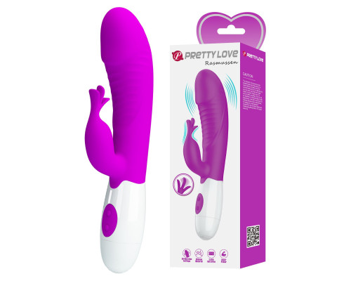 Лиловый вибратор-кролик Rasmussen - 19,8 см.