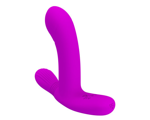 Лиловый стимулятор Geri с подвижным хвостиком