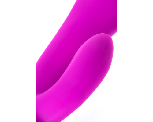 Лиловый вибратор с клиторальным стимулятором JOS JOLY - 19,6 см.