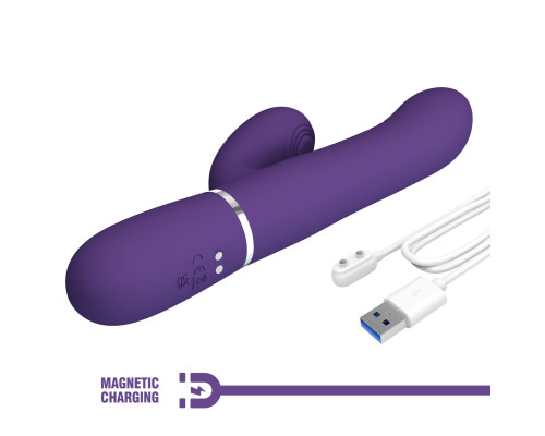 Фиолетовый вибратор-кролик Mariana - 22,6 см.