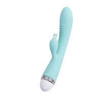 Мятный вибратор-кролик Iris - 22 см.