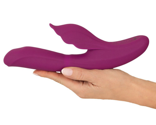 Лиловый вибратор-кролик 4 Function Vibrator - 24 см.