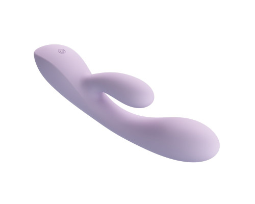 Сиреневый гибкий вибратор-кролик Rosolyn - 19 см.