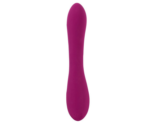 Фиолетовый вибратор 3 Function Vibrator с вращением бусин - 23 см.