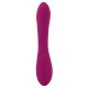 Фиолетовый вибратор 3 Function Vibrator с вращением бусин - 23 см.