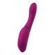 Фиолетовый поворотный вибратор c вакуумной стимуляцией Spinser - 23 см.
