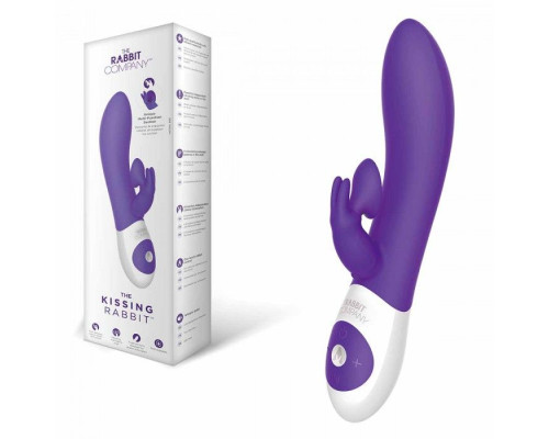 Фиолетовый вибратор The Kissing Rabbit