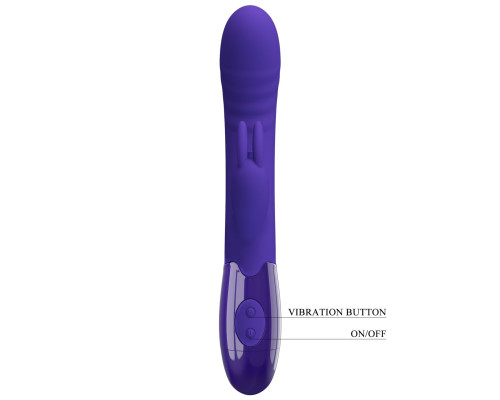 Фиолетовый вибратор-кролик Cerberus-Youth - 20,6 см.