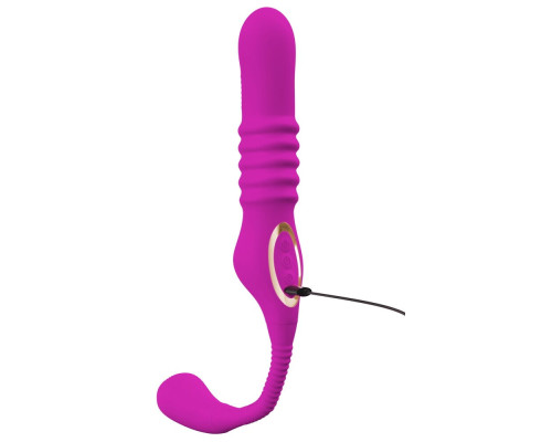 Лиловый вибратор 3 Function Vibrator с функцией фрикций и постукиванием