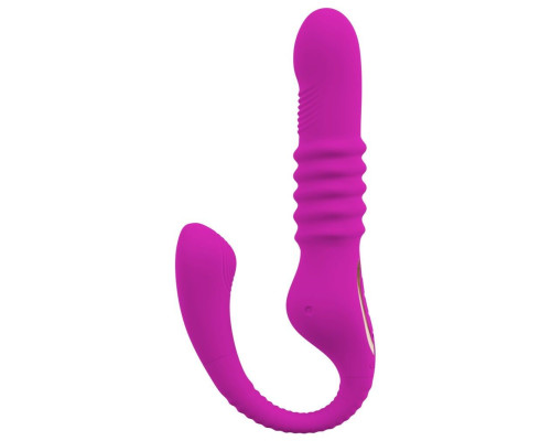 Лиловый вибратор 3 Function Vibrator с функцией фрикций и постукиванием