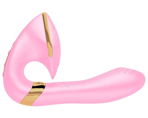 Розовый вибростимулятор SOYO - 17 см.