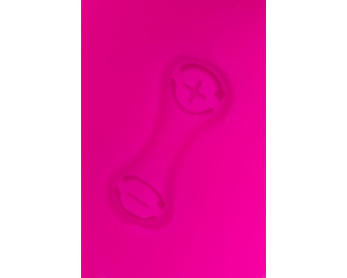 Розовый силиконовый вибратор с клиторальным стимулятором LIA - 19 см.