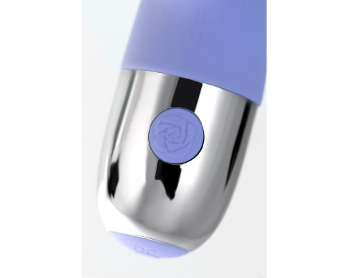 Сиреневый вибратор с клиторальной стимуляцией Crocus - 17,5 см.