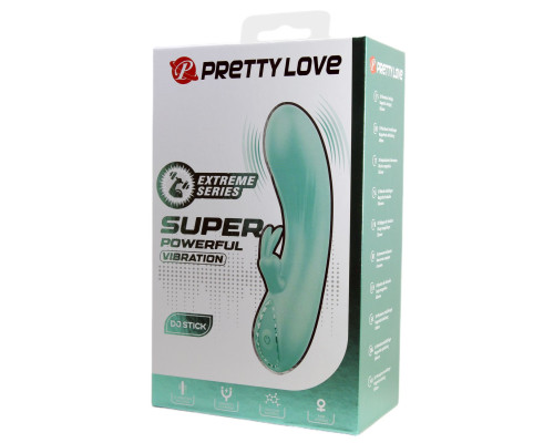 Зеленый мини-вибратор DJ Stick - 12,7 см.
