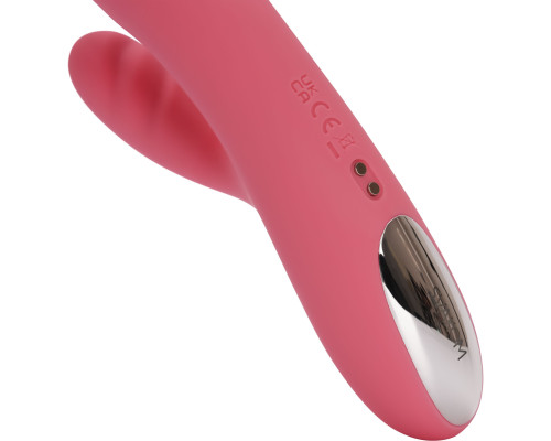 Розовый вибратор-кролик с функцией пенетрации Avery - 19,5 см.