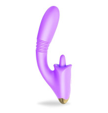 Фиолетовый вибромассажер Condice - 20,3 см.