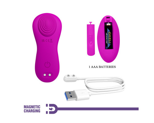 Лиловый вибратор в трусики Zico с пультом ДУ