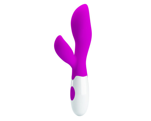 Вибратор Newman с клиторальным отростком - 20 см.