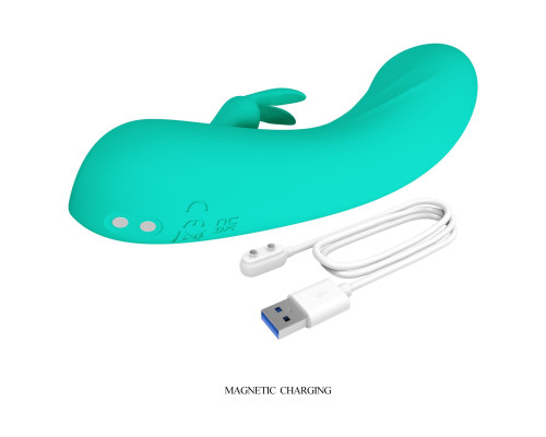 Зеленый мини-вибратор DJ Stick - 12,7 см.