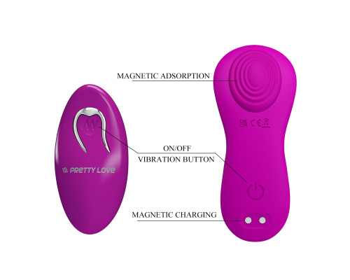Лиловый вибратор в трусики Zico с пультом ДУ