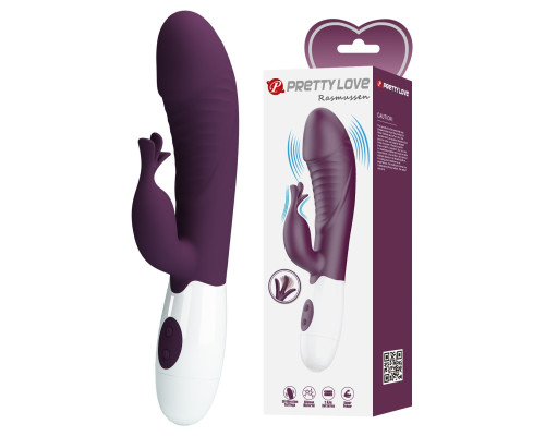 Фиолетовый вибратор-кролик Rasmussen - 19,8 см.